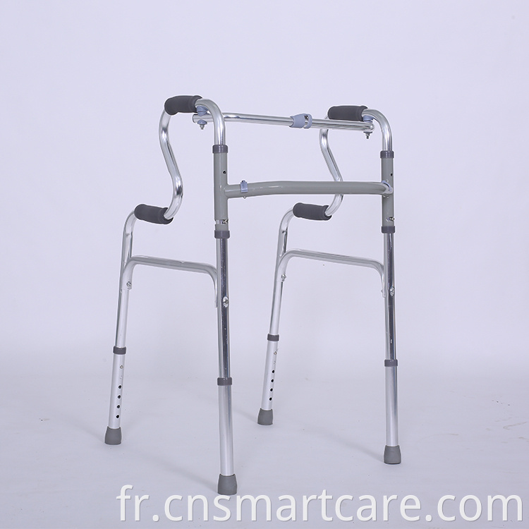 Rollator réglable de pliage pour le rollator pour adulte Walker en aluminium